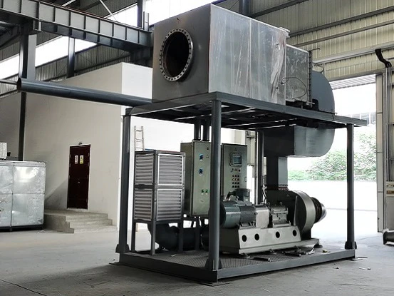 The debugging of hot air furnace is completed